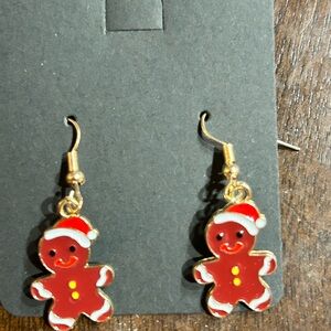 Festive Gingerbread Man Earrings